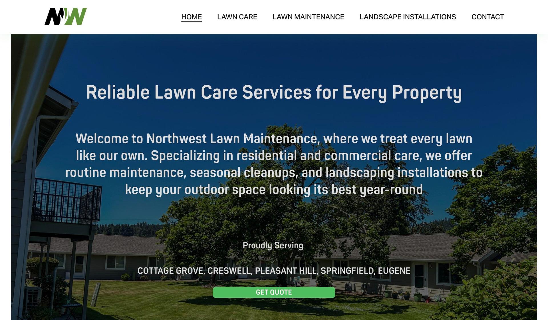 Northwest Lawn Maintenance-lawn care websites