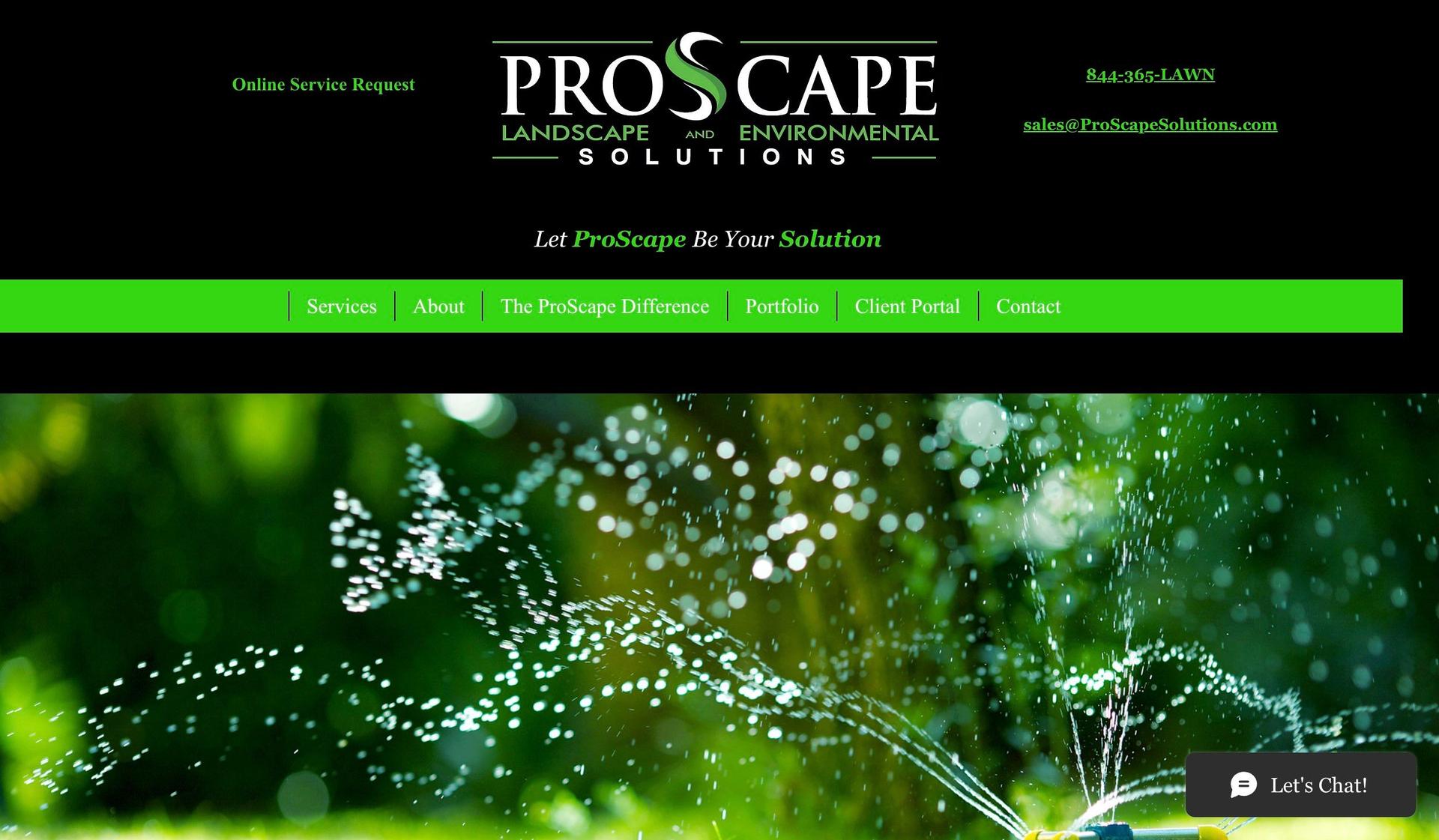 Proscape Solutions-lawn care websites