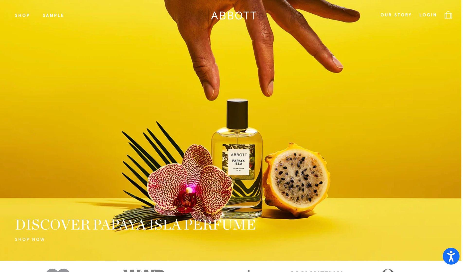 Abbott NYC-perfume website examples