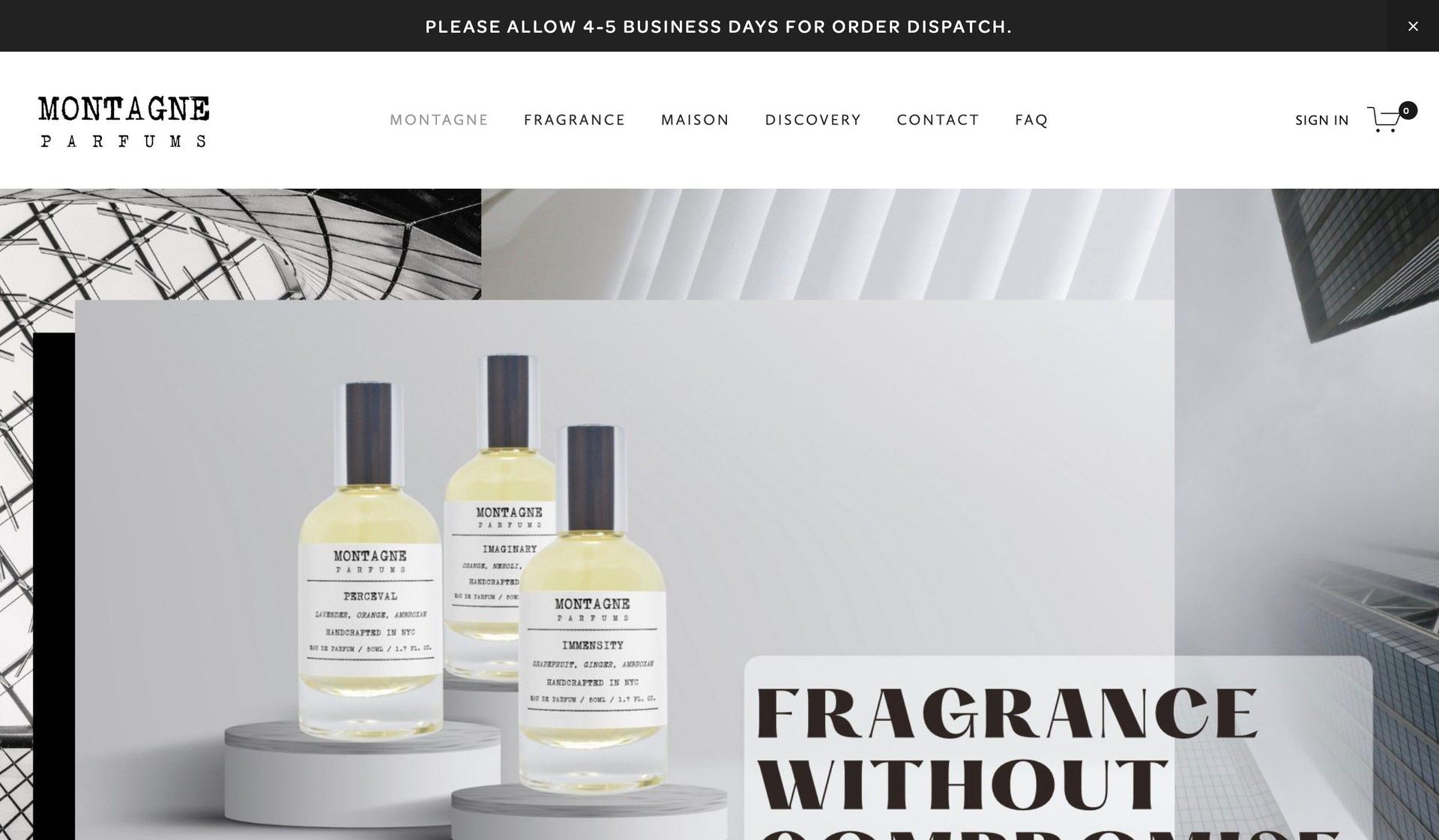Montagne Parfums-perfume website examples