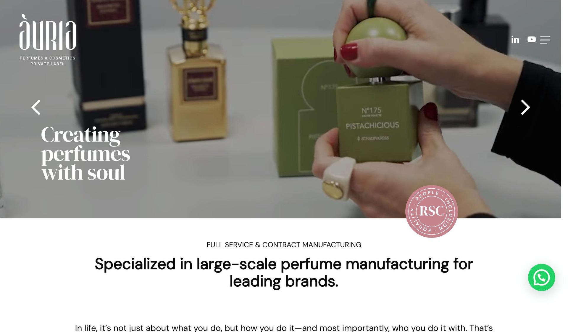 Auria Perfumes-perfume website examples