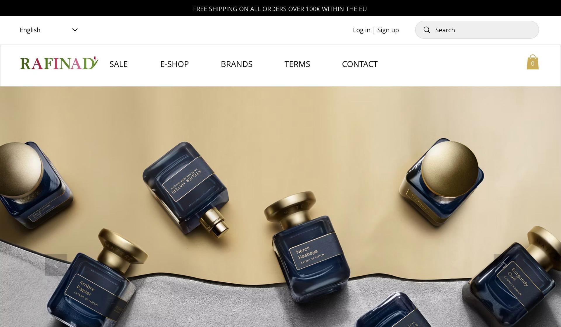 Rafinad Parfumerie-perfume website examples