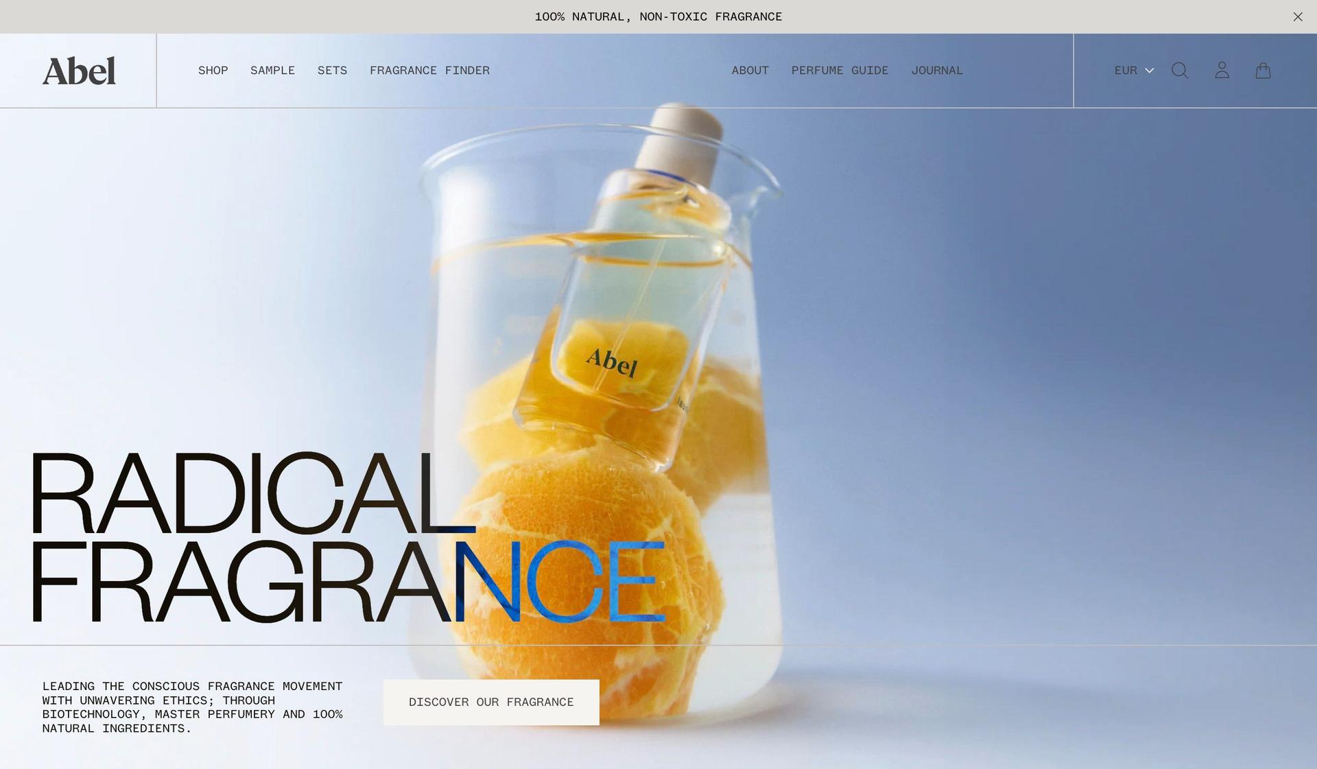 Abel Fragrance-perfume website examples