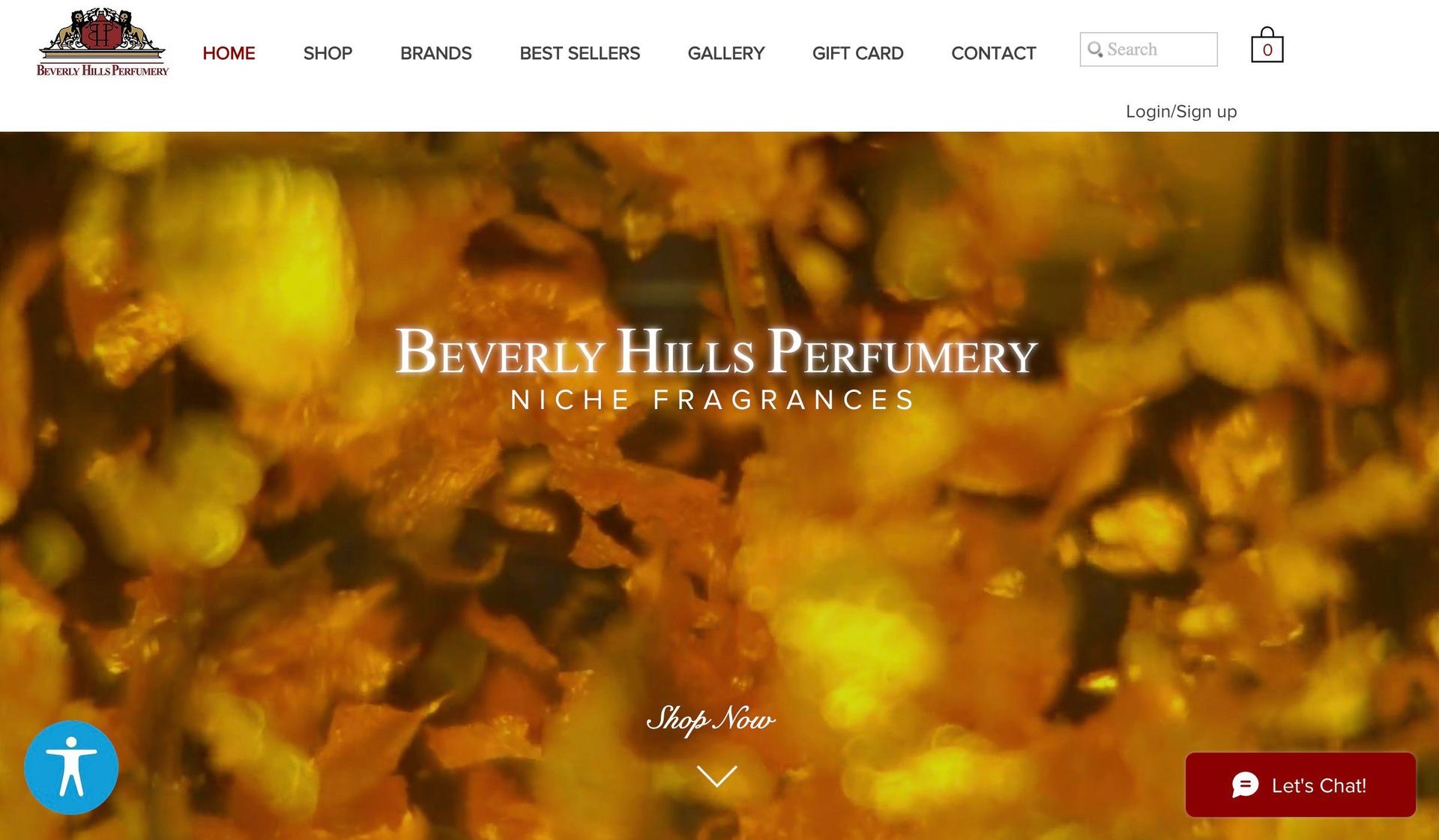 Beverly Hills Perfumery-perfume website examples