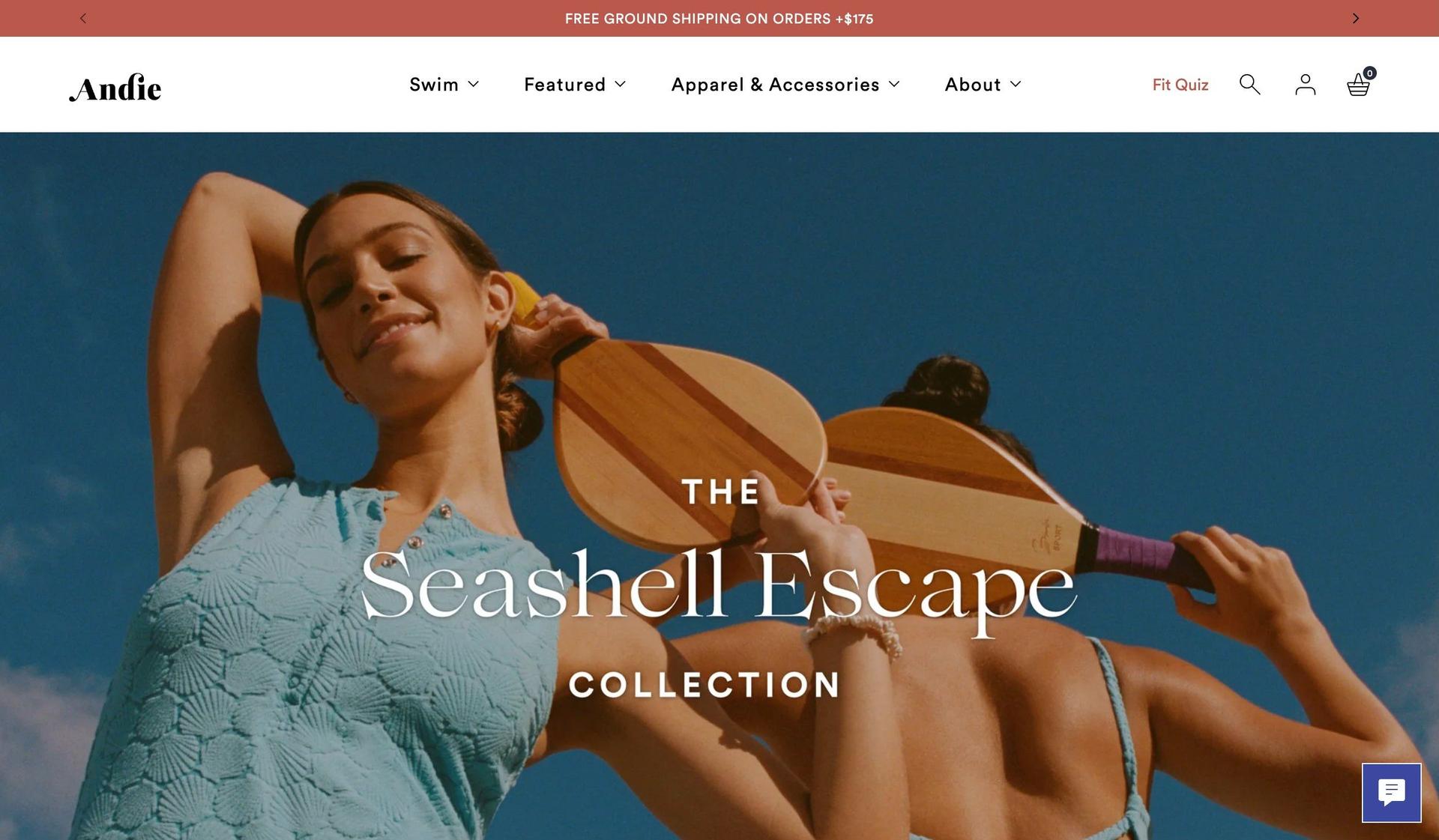 Andie Swim-swimwear ecommerce sites