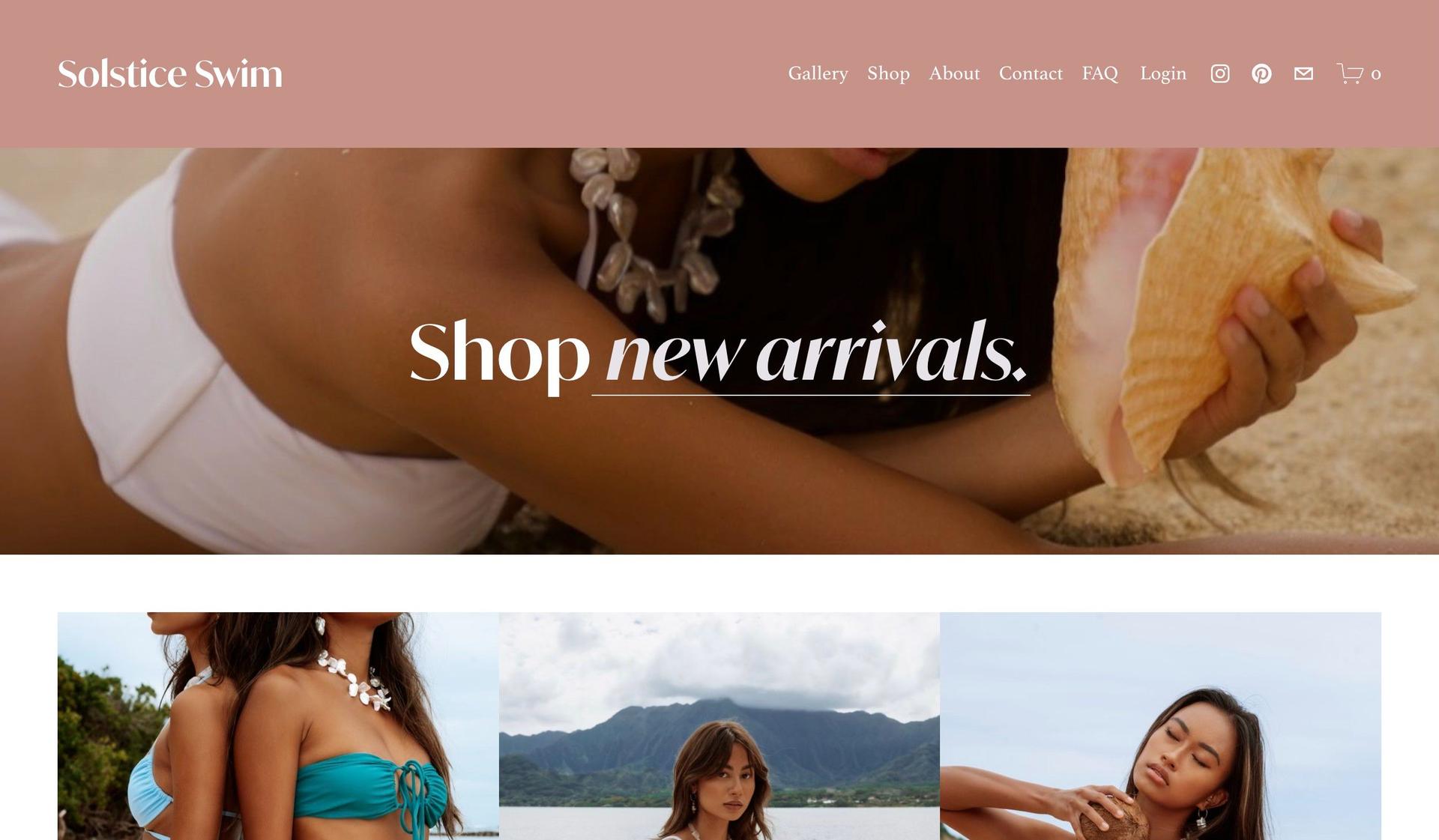 Solstice Swim-swimwear ecommerce sites