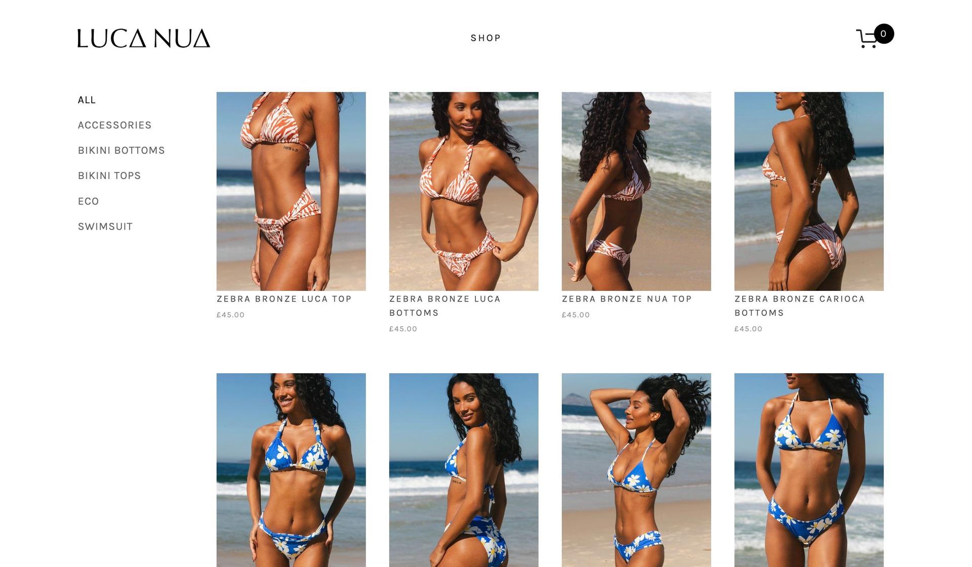 Lucanua-swimwear ecommerce sites