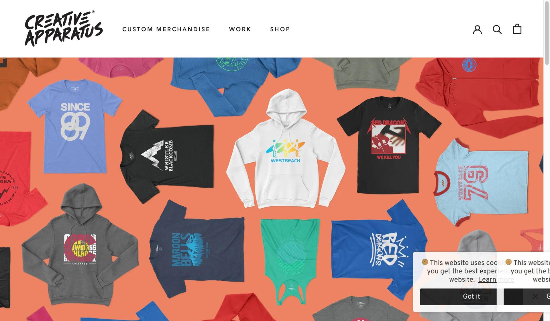 Creative Apparatus-shopify t-shirt stores