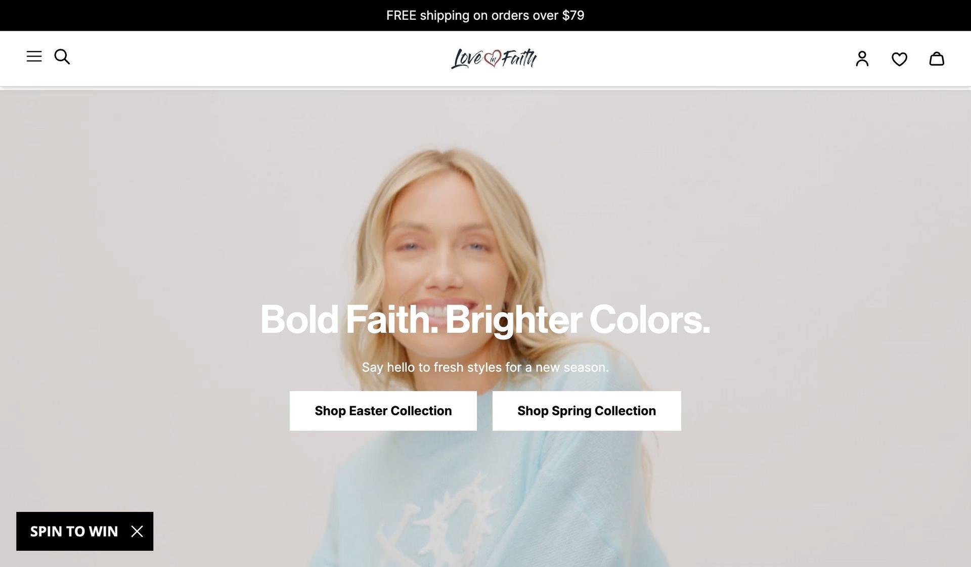 Love In Faith-shopify t-shirt stores