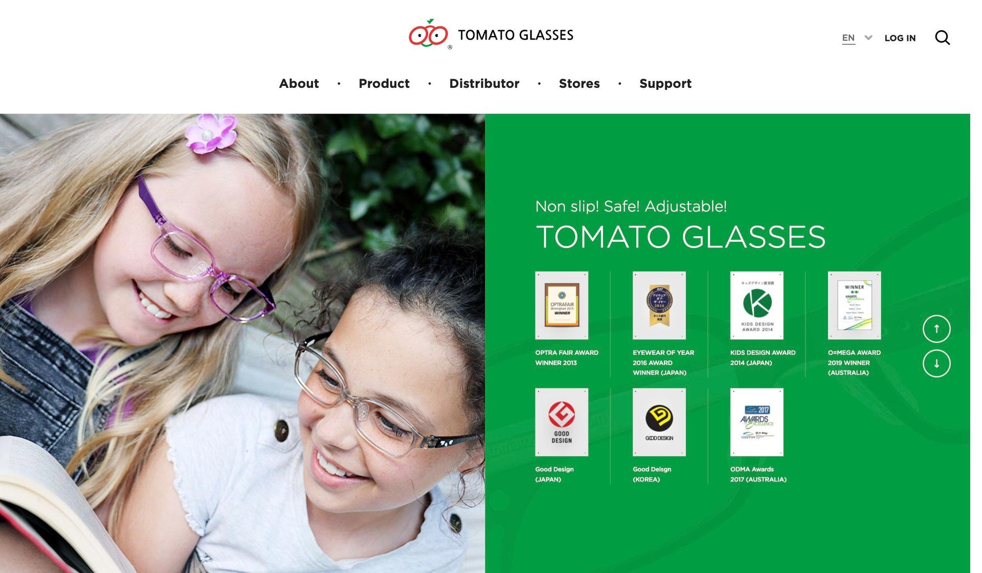Tomato Glasses-sunglasses website designs
