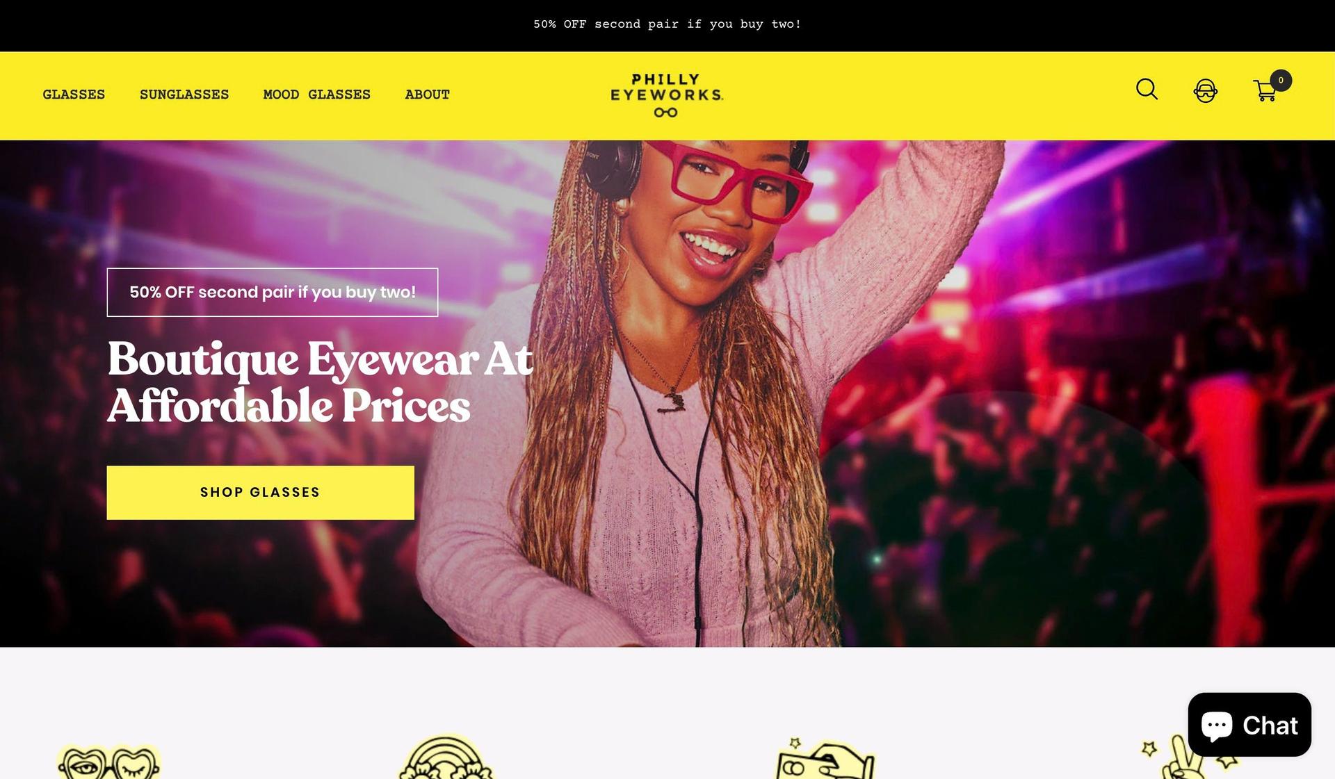Philly Eyeworks-sunglasses website designs