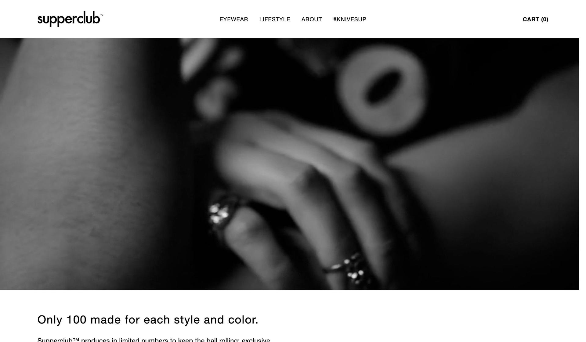 Supper Club Eyewear-sunglasses website designs