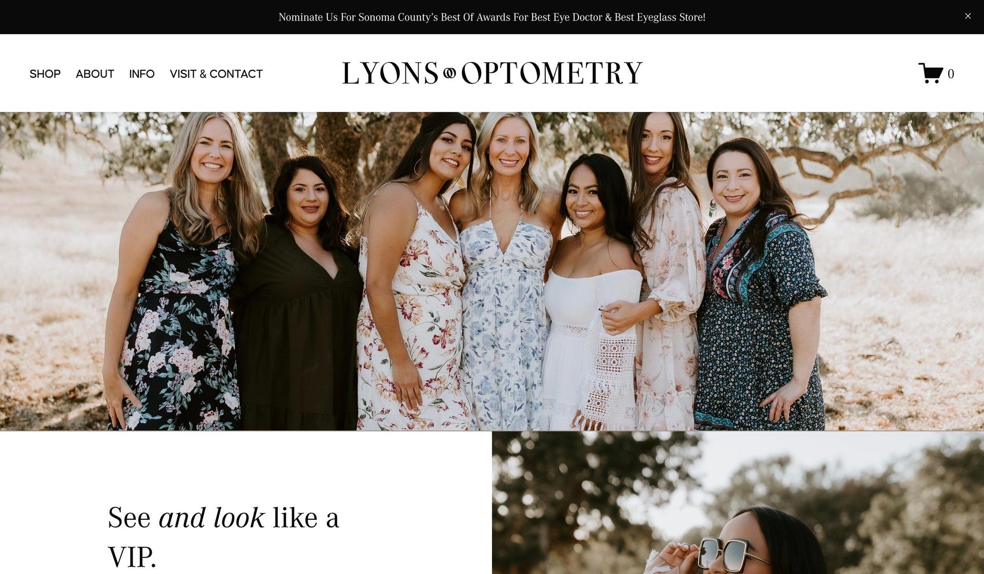 Lyons Optometry-optometrist websites