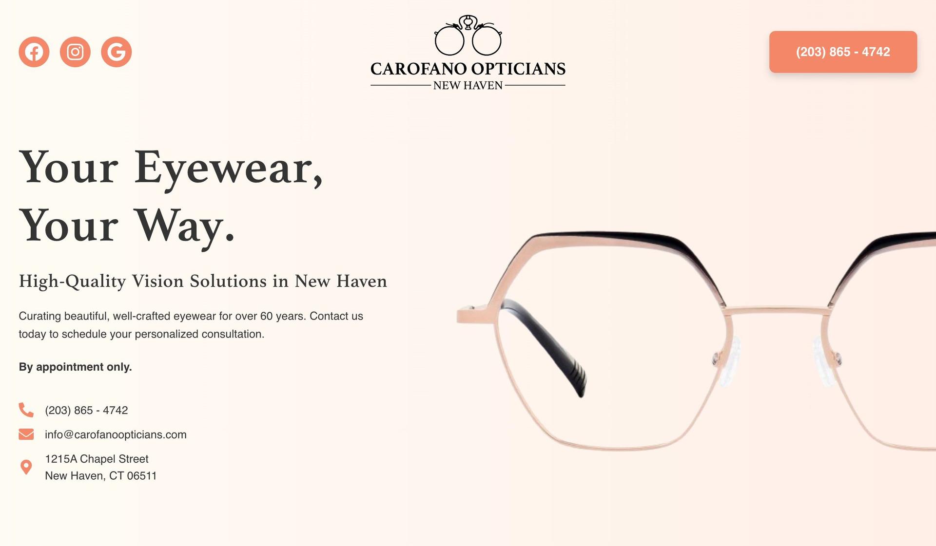 Carofano Opticians-optometrist websites