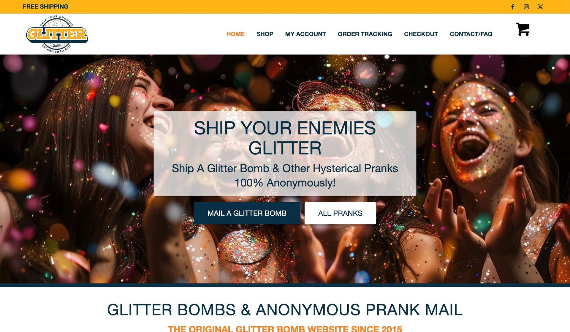Ship Your Enemies Glitter-weird websites