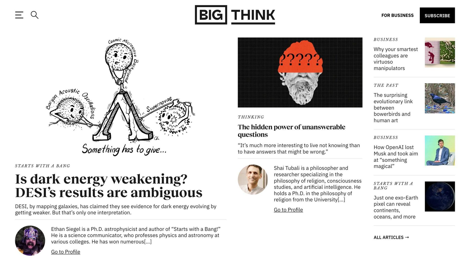 Big Think-weird websites