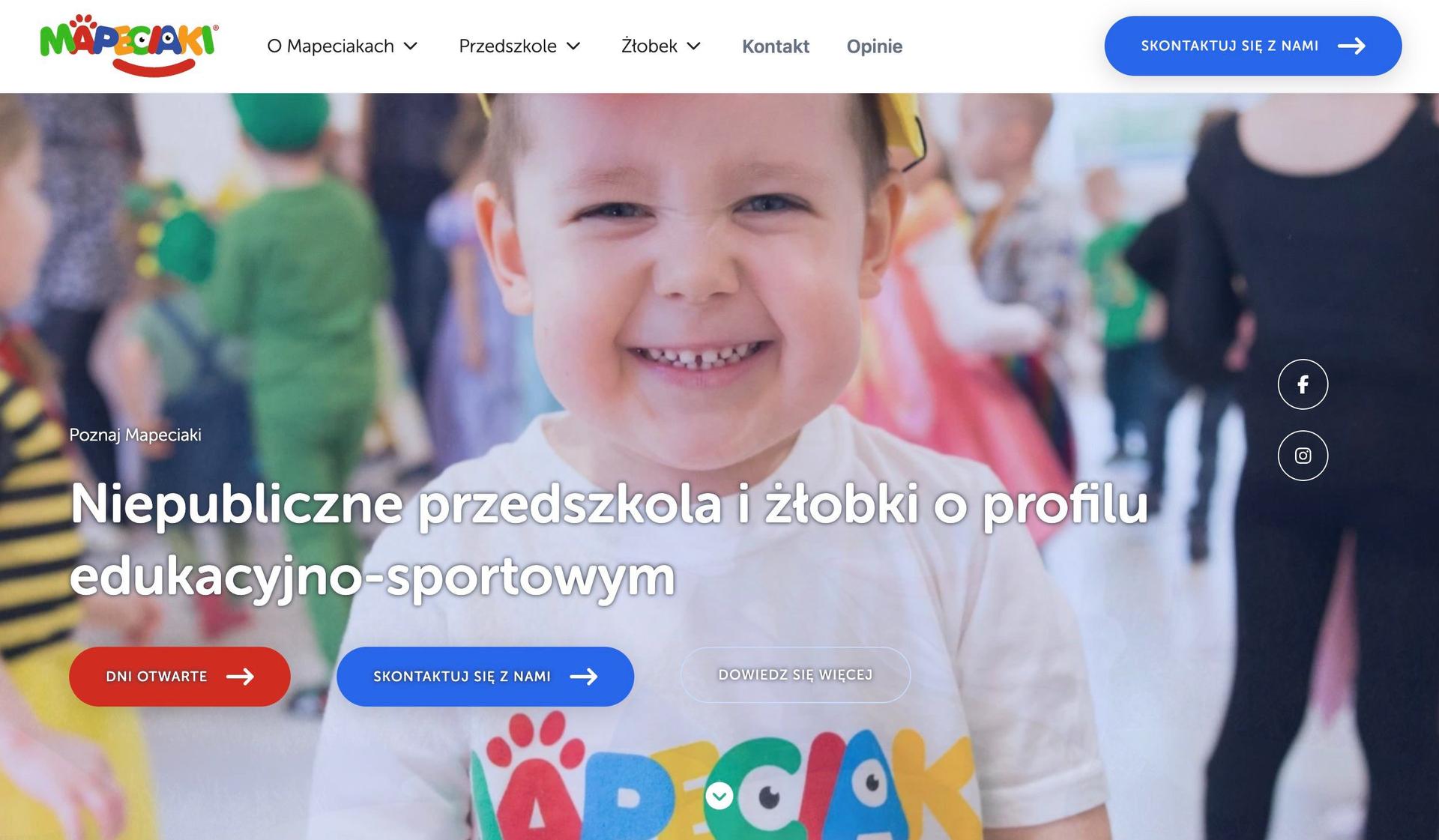 Mapeciaki-kindergarten websites