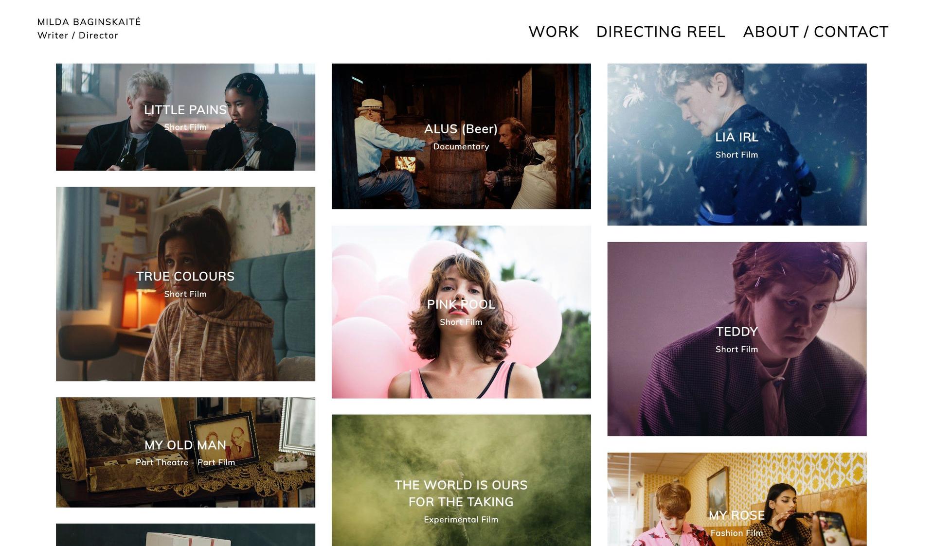 Milda Films-+im creator website examples+