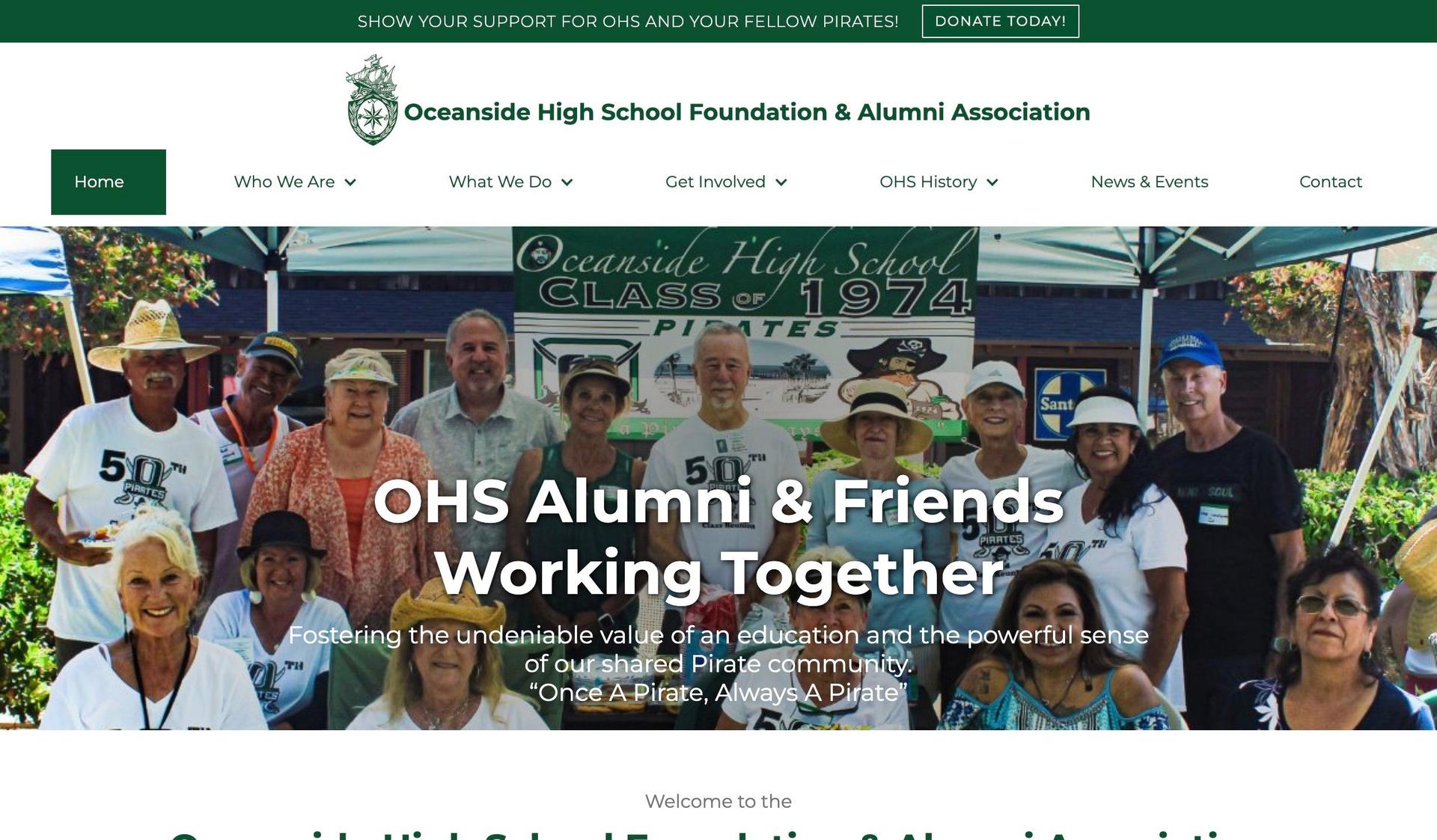 OHS Foundation-class reunion website examples